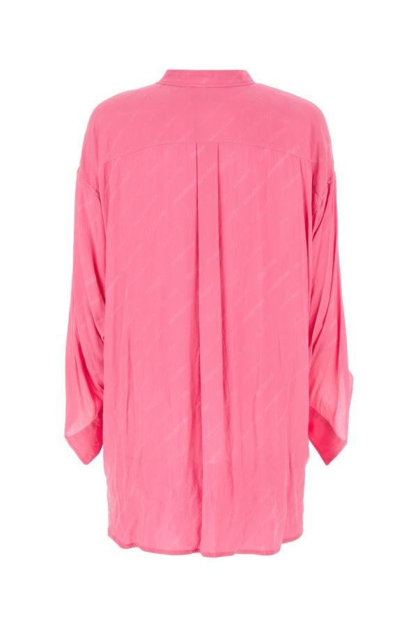 BALENCIAGA | Embroidered crepe oversize shirt