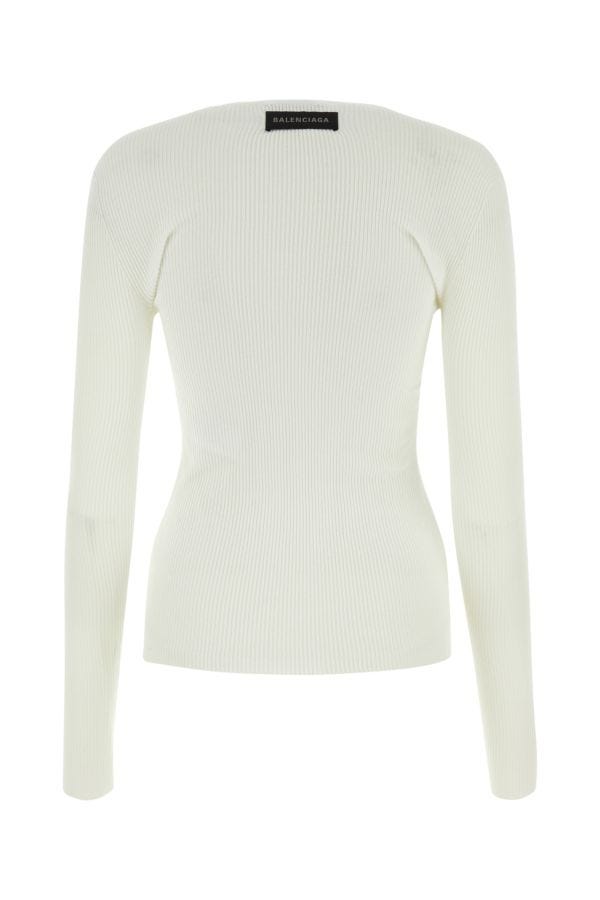 BALENCIAGA | White cotton top