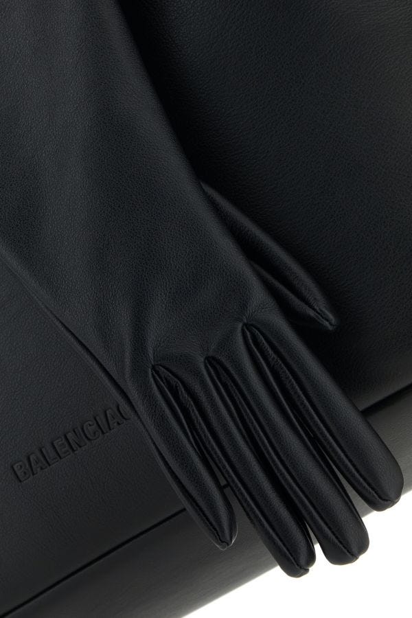 BALENCIAGA | Black leather large Glove shoulder bag