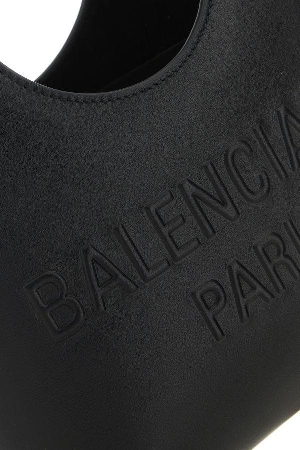 BALENCIAGA | Black leather Mary-Kate XS handbag
