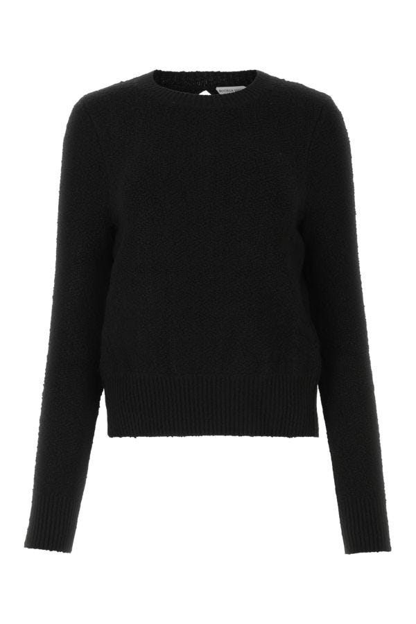 BOTTEGA VENETA | Black terry fabric sweater