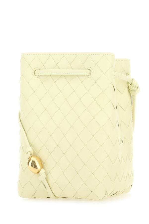BOTTEGA VENETA | Pastel yellow leather bucket bag