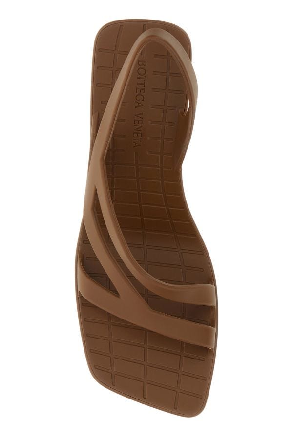 BOTTEGA VENETA | Brown rubber Jimbo sandals