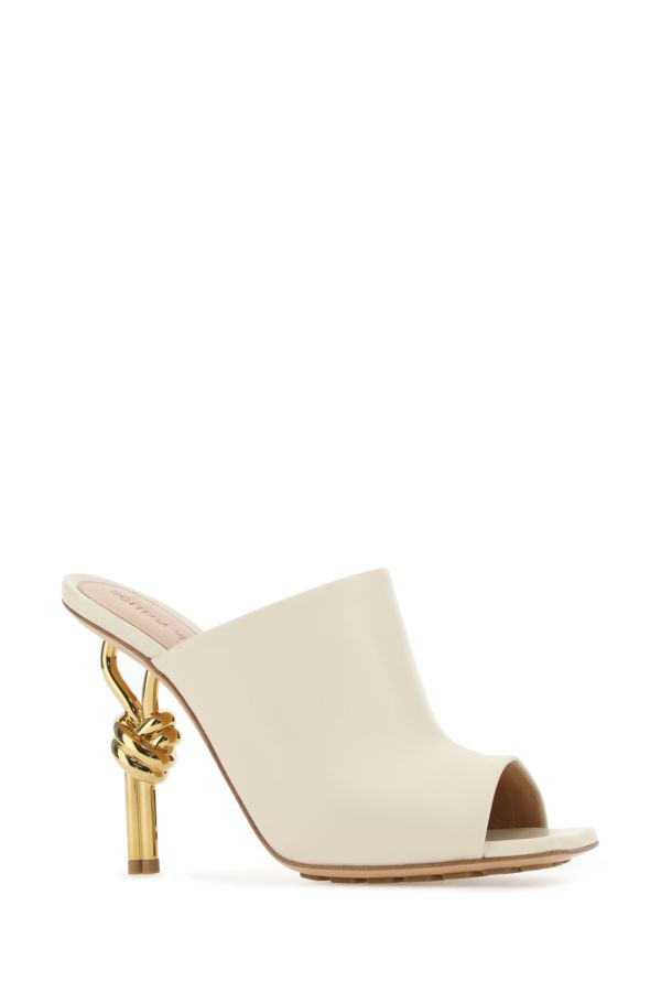 BOTTEGA VENETA | Ivory nappa leather Knot mules