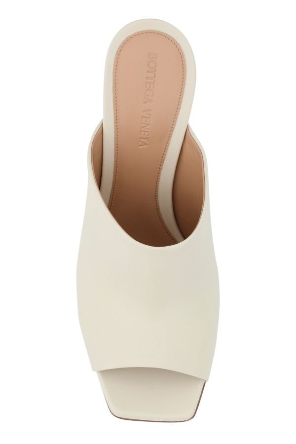 BOTTEGA VENETA | Ivory nappa leather Knot mules