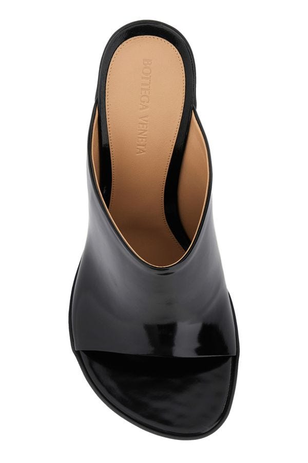 BOTTEGA VENETA | Black leather Atomic mules