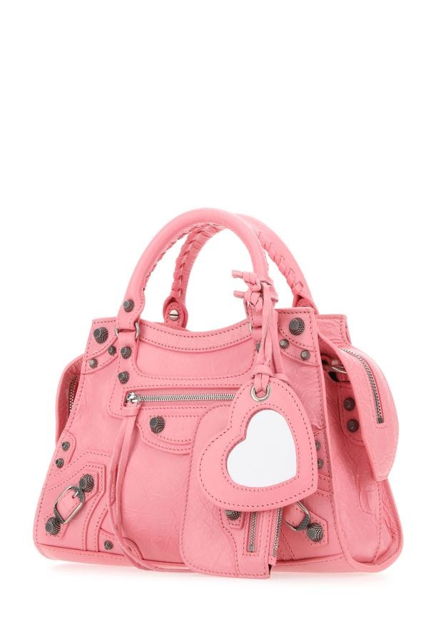 BALENCIAGA | Pink nappa leather Neo Cagole XS handbag