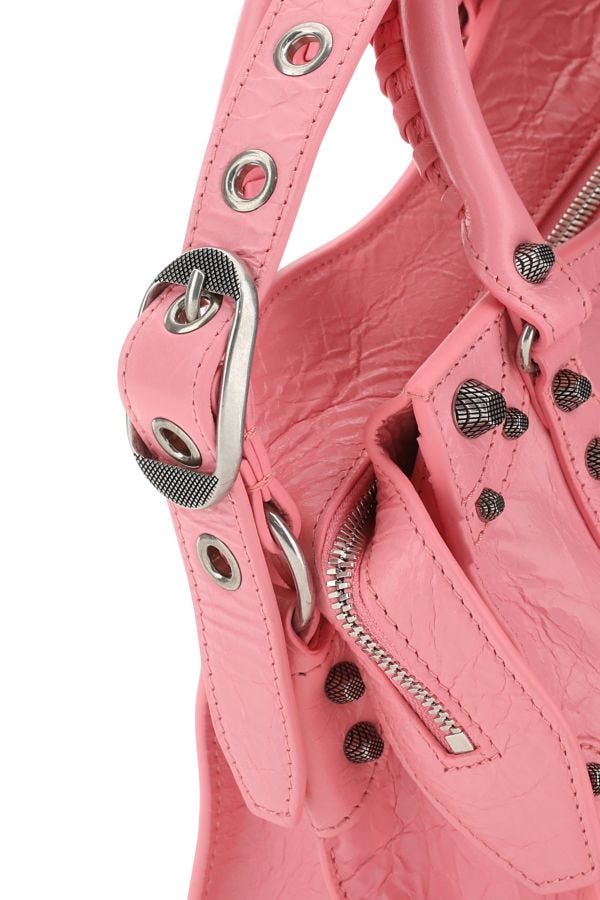 BALENCIAGA | Pink nappa leather Neo Cagole XS handbag