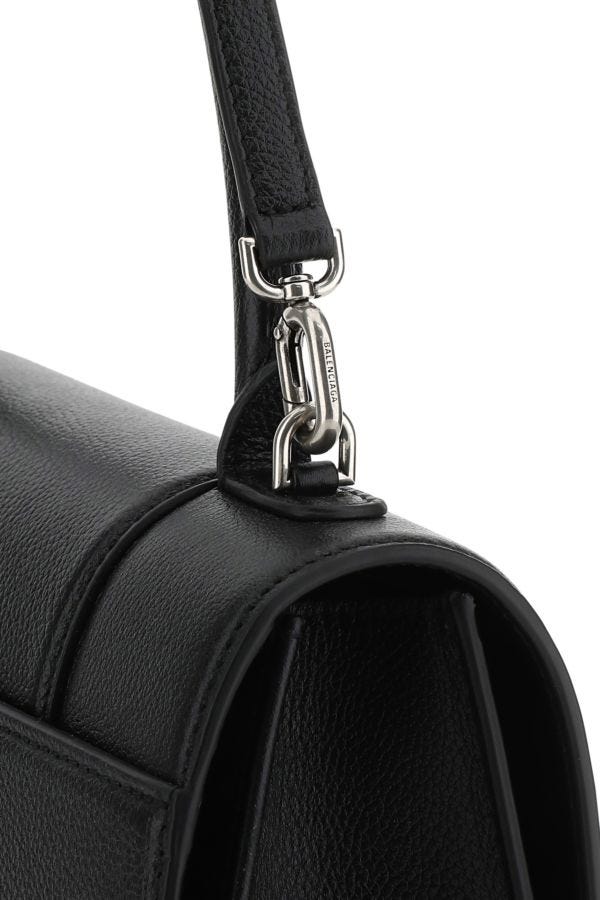 BALENCIAGA | Black leather Hourglass handbag