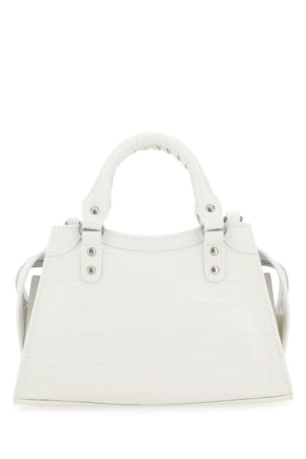 BALENCIAGA | White leather mini Neo Classic handbag