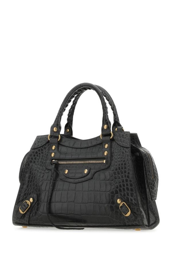 BALENCIAGA | Black leather Neo Classic City S handbag