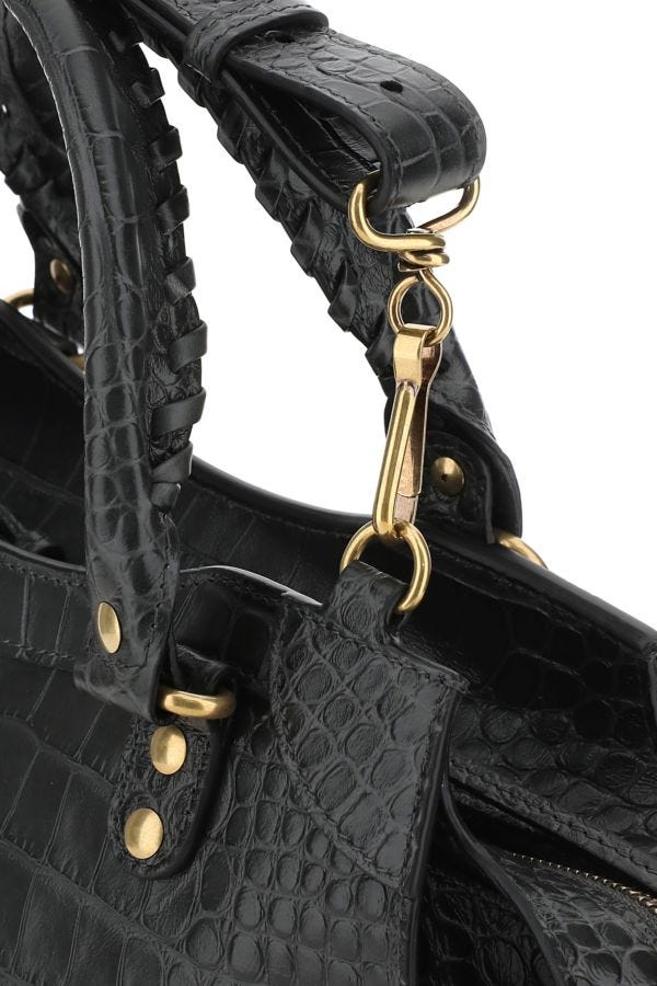 BALENCIAGA | Black leather Neo Classic City S handbag