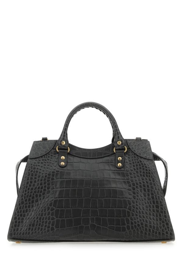 BALENCIAGA | Charcoal leather Neo Classic City handbag