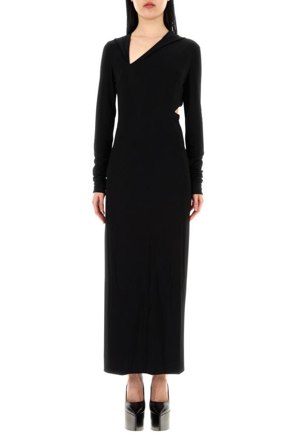 VERSACE | Black jersey dress
