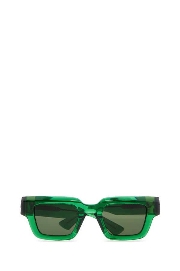 BOTTEGA VENETA | Green acetate Hinge sunglasses