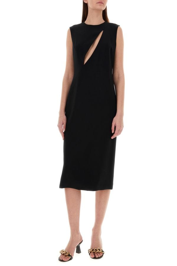 VERSACE | Black acetate blend dress