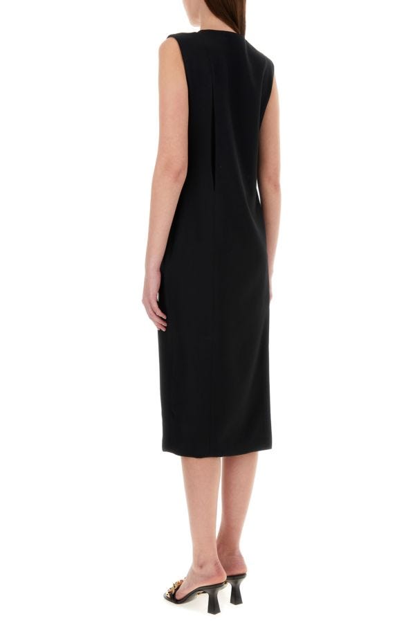 VERSACE | Black acetate blend dress
