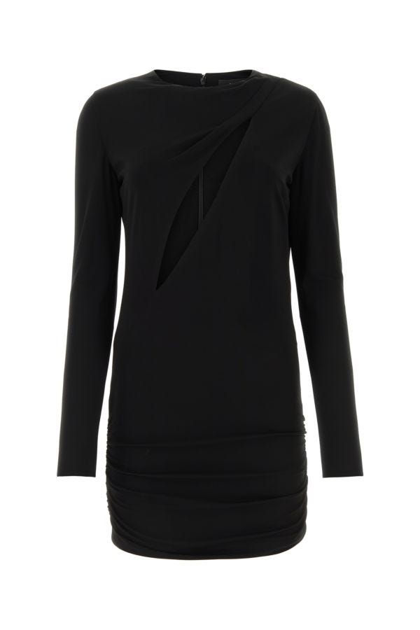 VERSACE | Black stretch viscose mini dress