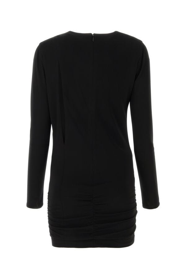 VERSACE | Black stretch viscose mini dress