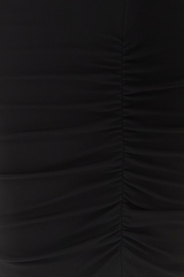 VERSACE | Black stretch viscose mini dress