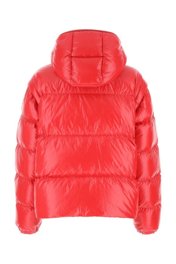 MONCLER | Red cotton blend Mauleon down jacket