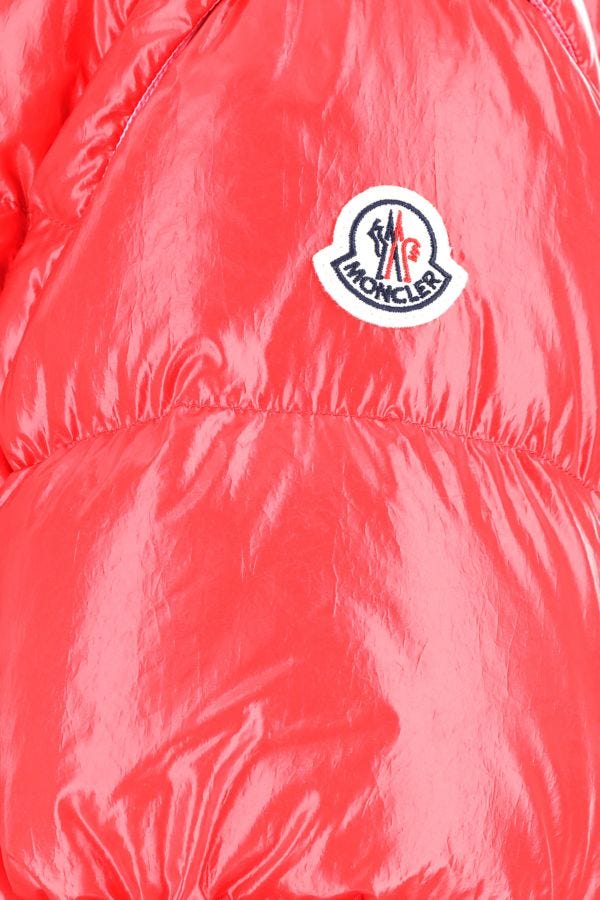 MONCLER | Red cotton blend Mauleon down jacket
