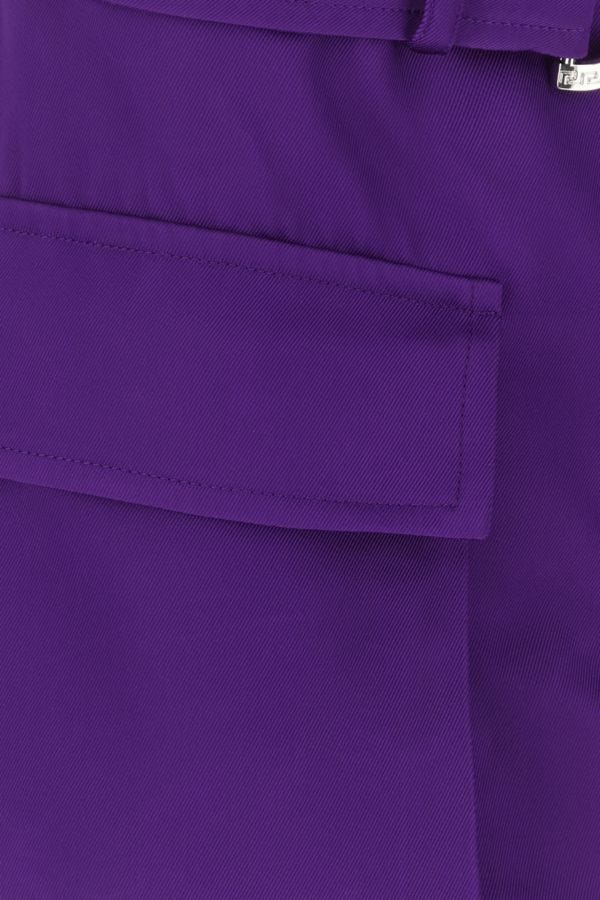 VERSACE | Purple satin mini skirt