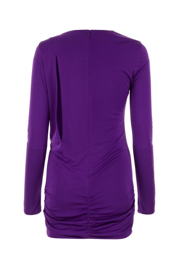 VERSACE | Purple viscose mini dress
