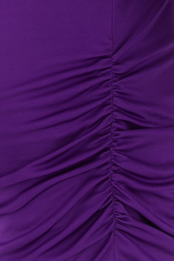 VERSACE | Purple viscose mini dress