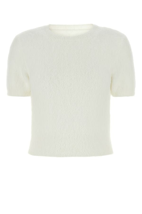 MAISON MARGIELA | Ivory angora blend sweater