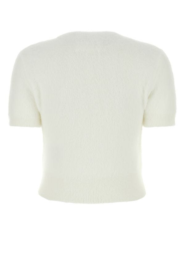 MAISON MARGIELA | Ivory angora blend sweater