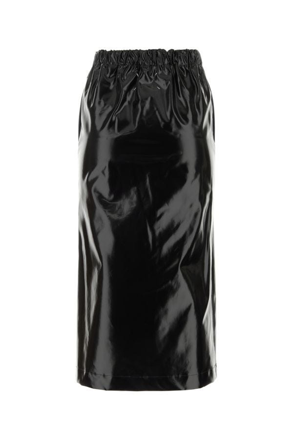 MAISON MARGIELA | Black stretch cotton skirt