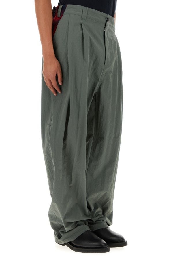 MAISON MARGIELA | Sage green cotton blend wide-leg pant