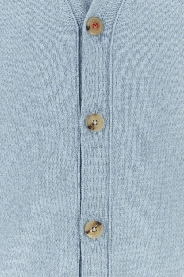 MAISON MARGIELA | Pastel light blue cashmere cardigan