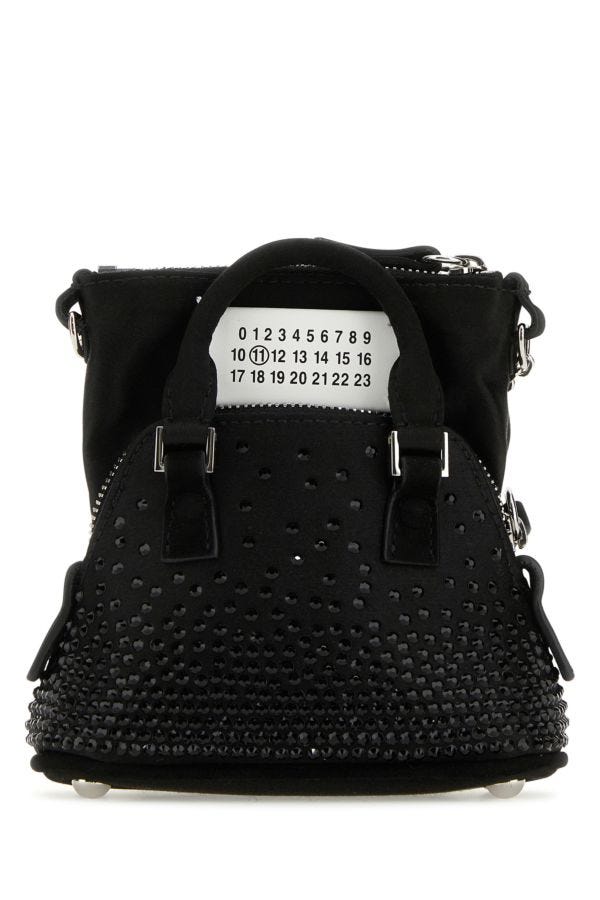 MAISON MARGIELA | Black satin baby 5AC Classique handbag