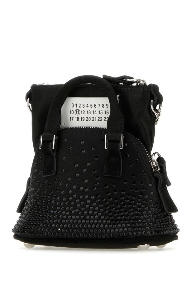 MAISON MARGIELA | Black satin baby 5AC Classique handbag