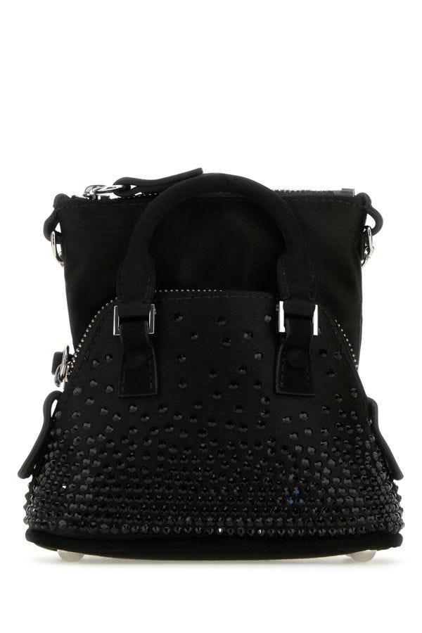 MAISON MARGIELA | Black satin baby 5AC Classique handbag