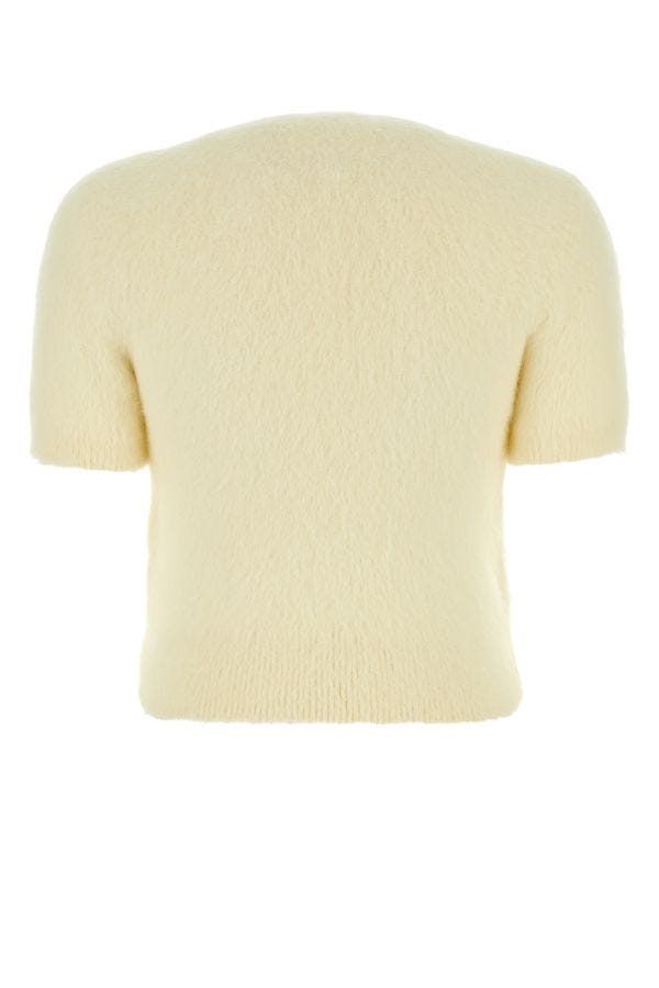 MAISON MARGIELA | Pastel yellow angora blend sweater