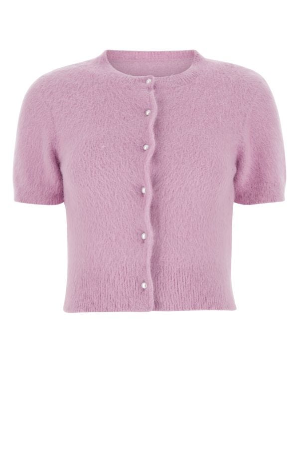 MAISON MARGIELA | Lilac Angora blend cardigan