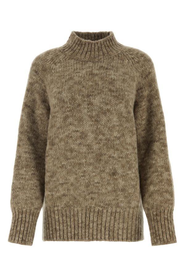 MAISON MARGIELA | Melange cappuccino alpaca blend sweater