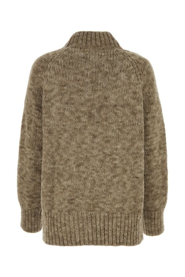 MAISON MARGIELA | Melange cappuccino alpaca blend sweater