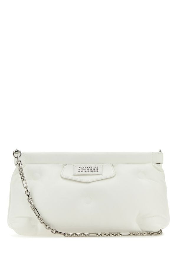 MAISON MARGIELA | White nappa leather Slam Red Carpet clutch