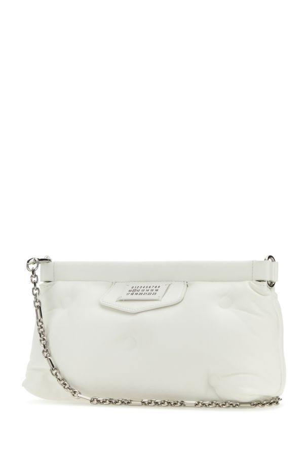 MAISON MARGIELA | White nappa leather Slam Red Carpet clutch