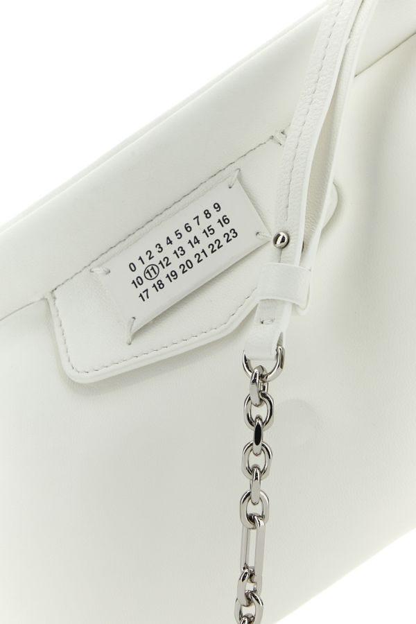 MAISON MARGIELA | White nappa leather Slam Red Carpet clutch