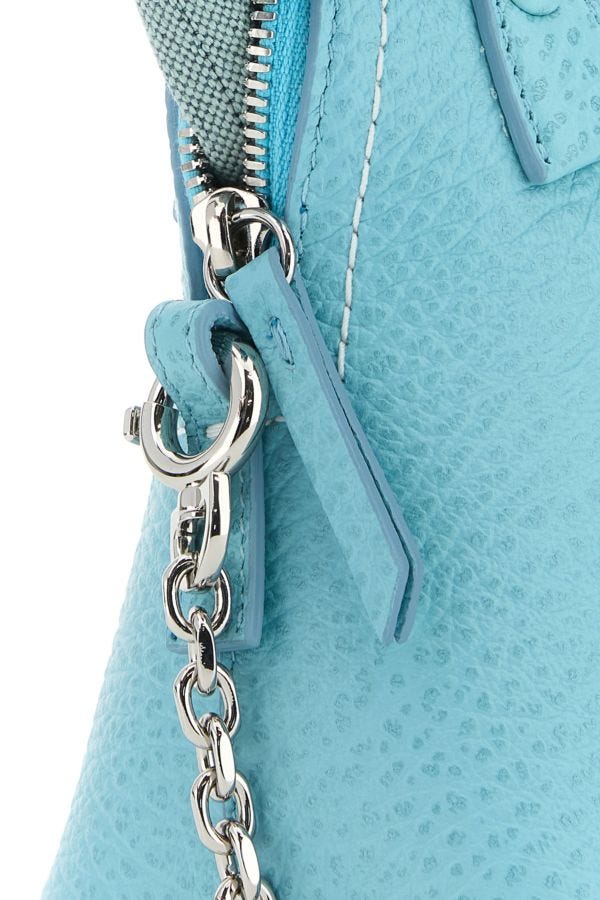 MAISON MARGIELA | Light blue leather micro 5AC handbag