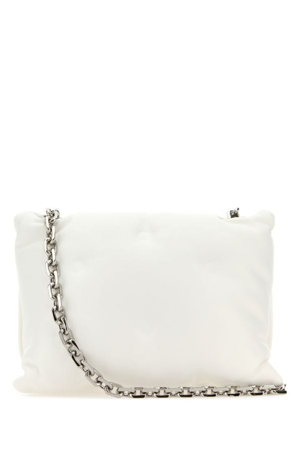 MAISON MARGIELA | White nappa leather small Glam Slam Flap crossbody bag
