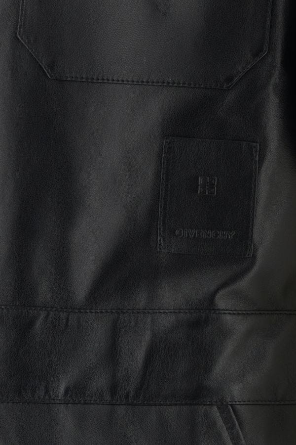 GIVENCHY | Black leather jumpsuit
