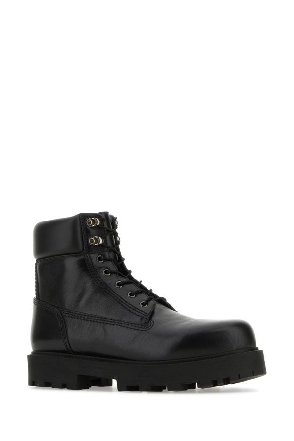 GIVENCHY | Black leather Show ankle boots