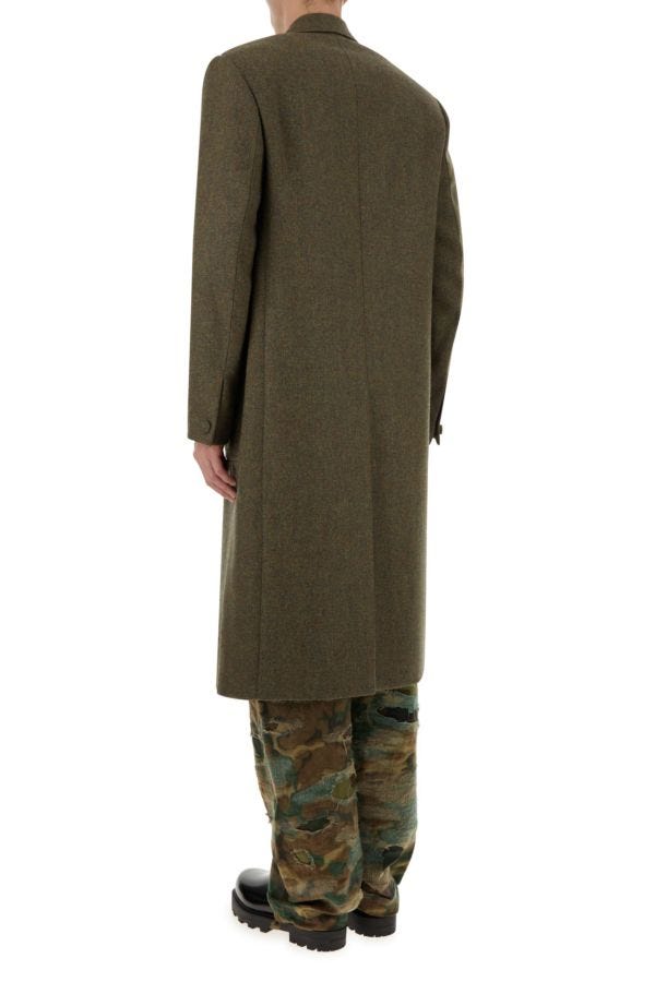 GIVENCHY | Khaki wool oversize coat