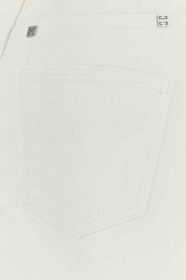 GIVENCHY | White denim mini skirt